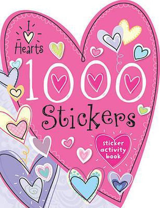1000 Stickers I Love Hearts