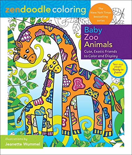Baby Zoo Animals (Zendoodle Coloring)